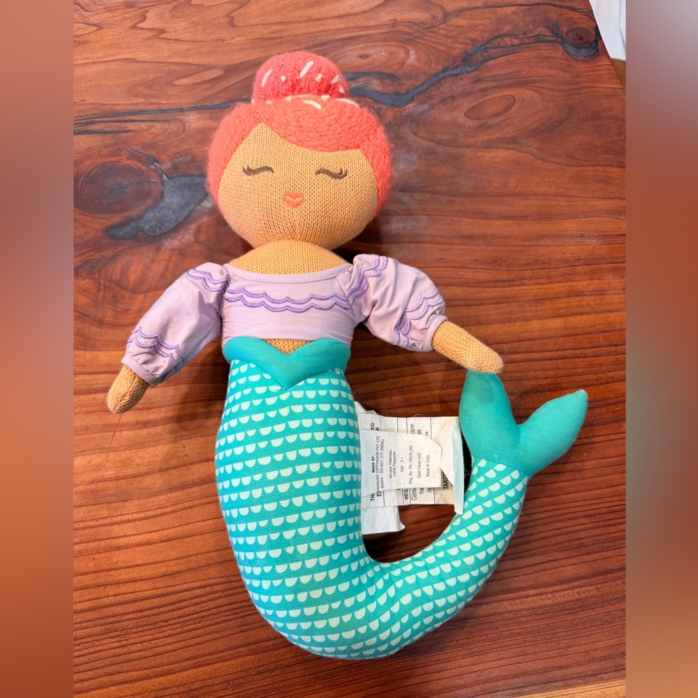 Mermaid Stuffed Pillow Toy Doll by Pillowfort Target